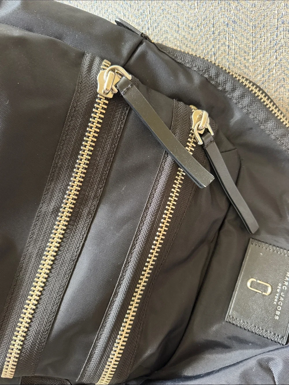 Marc Jacobs Black Nylon Biker Backpack